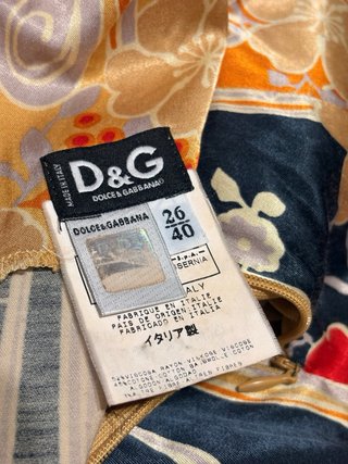 Vestido D&G floral vintage IT40 s