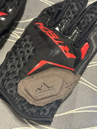 Guantes Moto Verano rtech  Negros y Rojos M