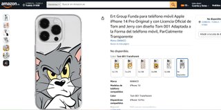 iPhone 14 Pro Lote 2 Fundas Oficiales Tom y Jerry
