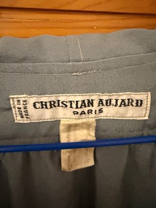 Blusa vintage Christian Aujard azul