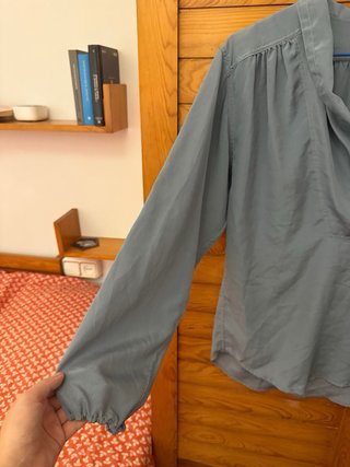 Blusa vintage Christian Aujard azul