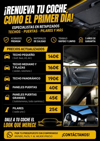 Tapizados de techos de coche