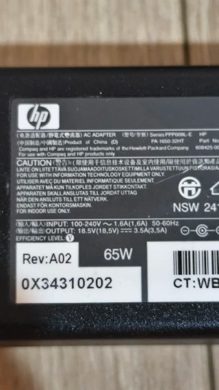 Cargador HP 65W Original 18.5V 3.5A