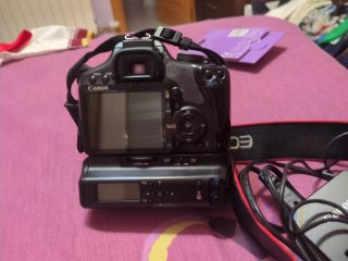 Canon 450D + Grip + Objetivo 18-55