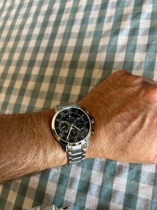 Reloj Tommy Hilfiger Metálico Negro y Plateado