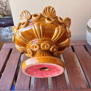 Centro de mesa vintage cerámica esmaltada
