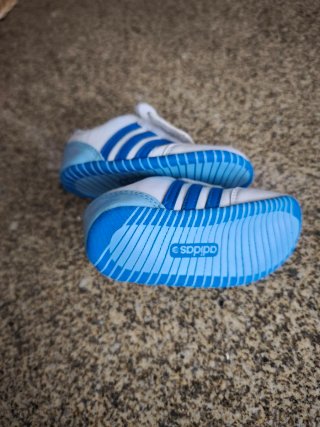 Tênis Adidas Neo Infantil Branco Azul 19