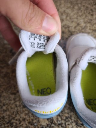 Tênis Adidas Neo Infantil Branco Azul 19