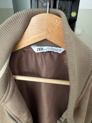 Chaqueta Zara Beige/Marrón Suede