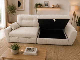 OFERTA!! Sofá Cama Chaise Longue con Arcón