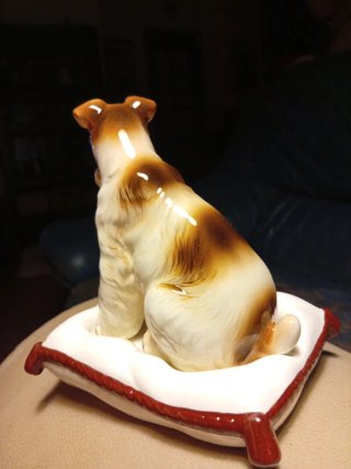 Figura Perro Fox Terrier Porcelana