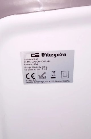 Climatizador Orbegozo Evaporativo