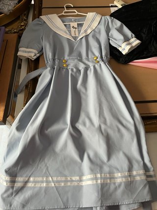 Vestido estilo marinero azul