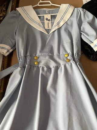 Vestido estilo marinero azul
