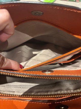 Bolso Michael Kors Marrón y Naranja Original