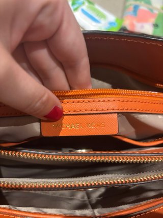 Bolso Michael Kors Marrón y Naranja Original