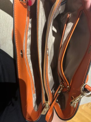 Bolso Michael Kors Marrón y Naranja Original