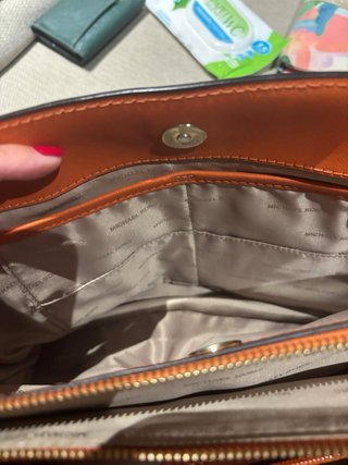 Bolso Michael Kors Marrón y Naranja Original