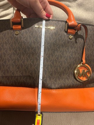Bolso Michael Kors Marrón y Naranja Original