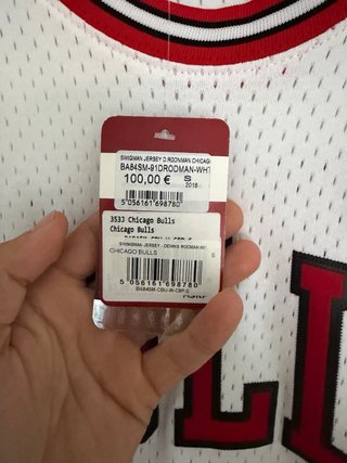 Camiseta Mitchell & Ness Bulls Rodman 91