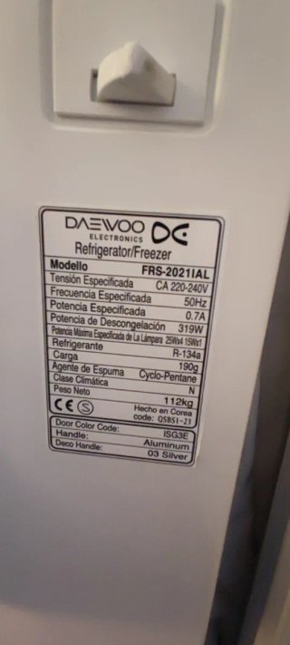 Frigorífico Americano Daewoo FRS-2021IAL