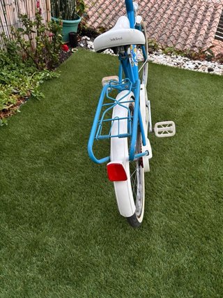 Bicicleta Vintage Azul Cesta 90s