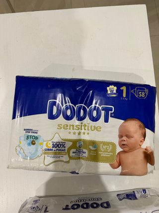 Pañales Dodot Talla 1 (2-5 kg) - 58 unidades