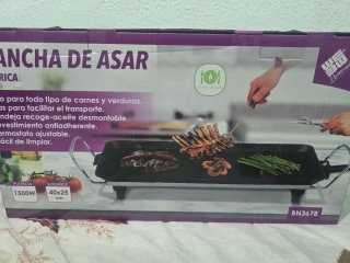 Plancha Eléctrica Grill 1500W 48x27cm