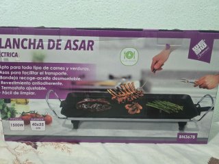 Plancha Eléctrica Grill 1500W 48x27cm