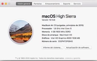 MacBook Air 13 2015 Plata