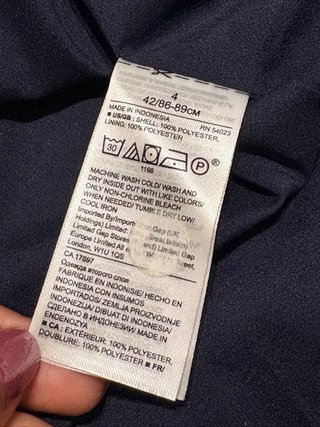 Vestido Banana Republic Talla 4 Rayas Navy Asimétr