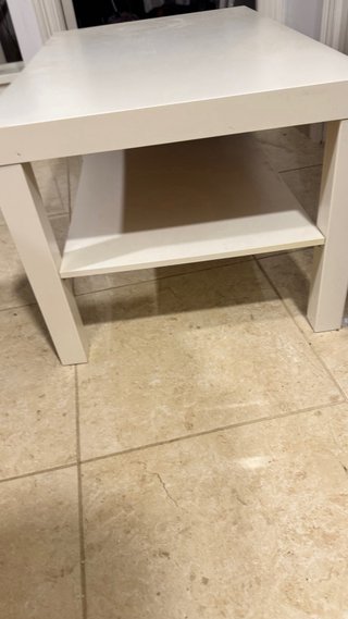 Mesita Blanca Centro Salón