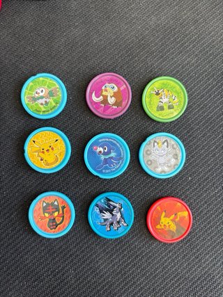 Lote pokedex rotom y minitazos, pokemon