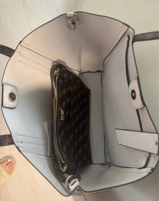 Bolso Guess Blanco y Marrón