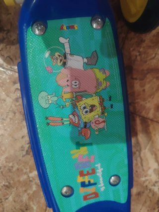 Patinete infantil 3 ruedas bob esponja