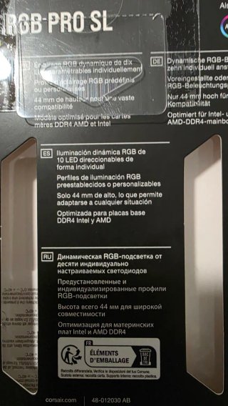Corsair Vengeance RGB Pro SL RAM