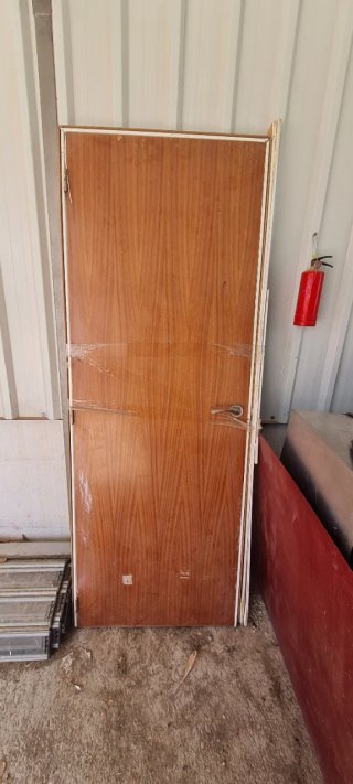 Puerta de madera blanca 2,02 cm x 77