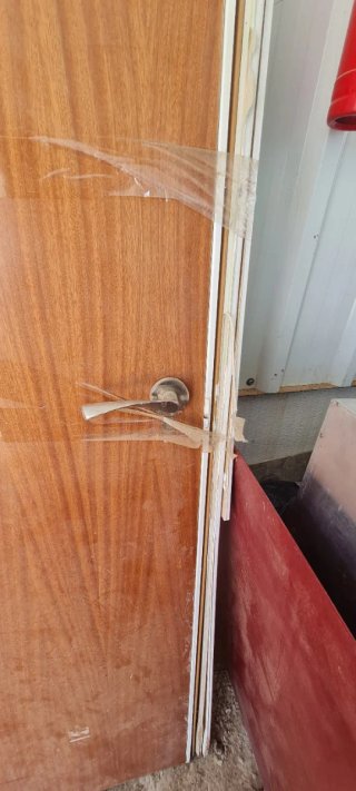 Puerta de madera blanca 2,02 cm x 77