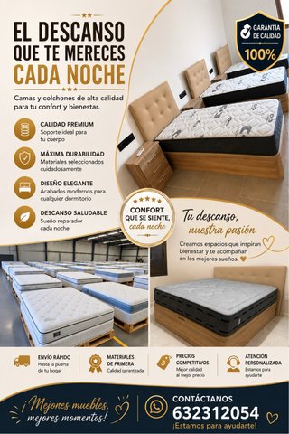 Muebles y colchones de alta calidad