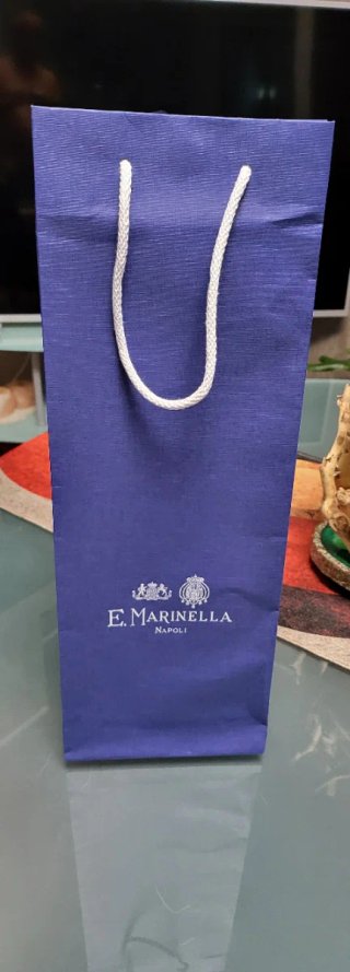 Cravatta E. Marinella blu con pois oro