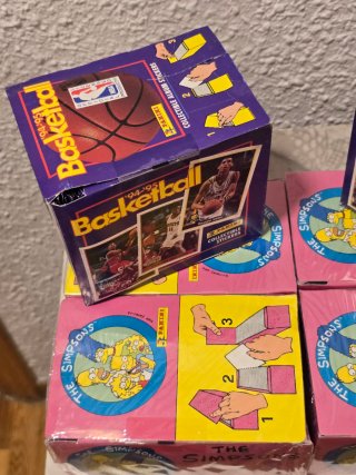 6 Cajas Panini Simpsons + NBA 94-95 Precintadas