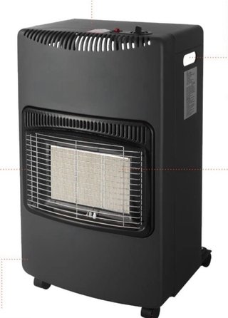Estufa Gas Llama Azul Negra precio nueva 180€