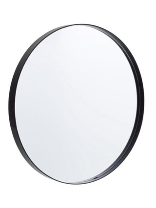 Espejo Jysk Negro Redondo 70cm