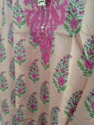 Túnica Zellbury Estampada Rosa y Verde