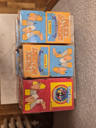 9 Cajas Panini Policía Academy + Tiny Toons