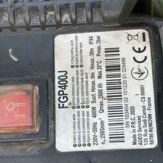 Bomba de agua 76 dB