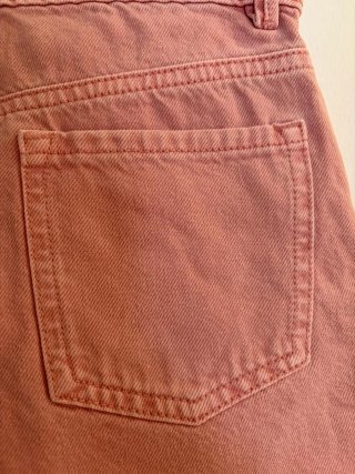 Vaquero corto rosa Mango