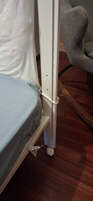 Cuna madera blanca con colchón Zara Home