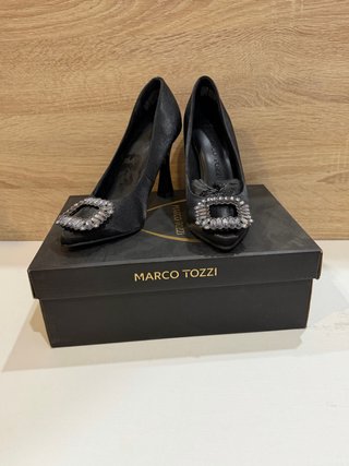 Tacones Marco Tozzi Negros Talla 36. Leer desc