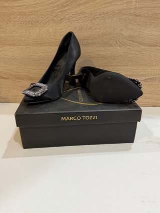 Tacones Marco Tozzi Negros Talla 36. Leer desc